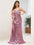 Sexy Spaghetti Straps Fishtail Sequin Plus Size Evening Gowns