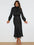 Elegant elegant women's satin long sleeve loose dress