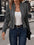 Solid color double-breasted decorative jacket new deerskin velvet vintage long-sleeved coat