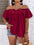 Unity Plus Off shoulder Tie Front Frill Trim Blouse