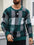 Manfinity Men's Plaid Round Neck Sweater